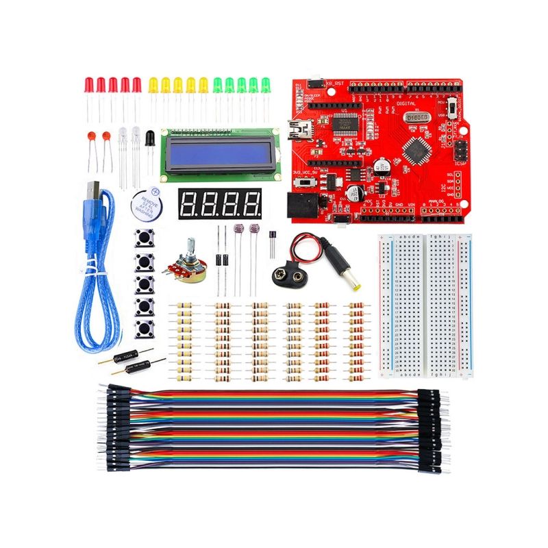 Biginner Elecrow Basic Kit for Arduino – Complete Learning Kit with Crowduino