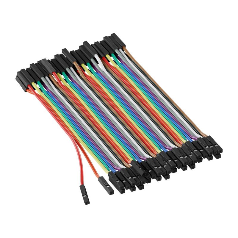 Female to Female Jumper Wire - 10cm,Set of 40- for Seamless Circuit Connections