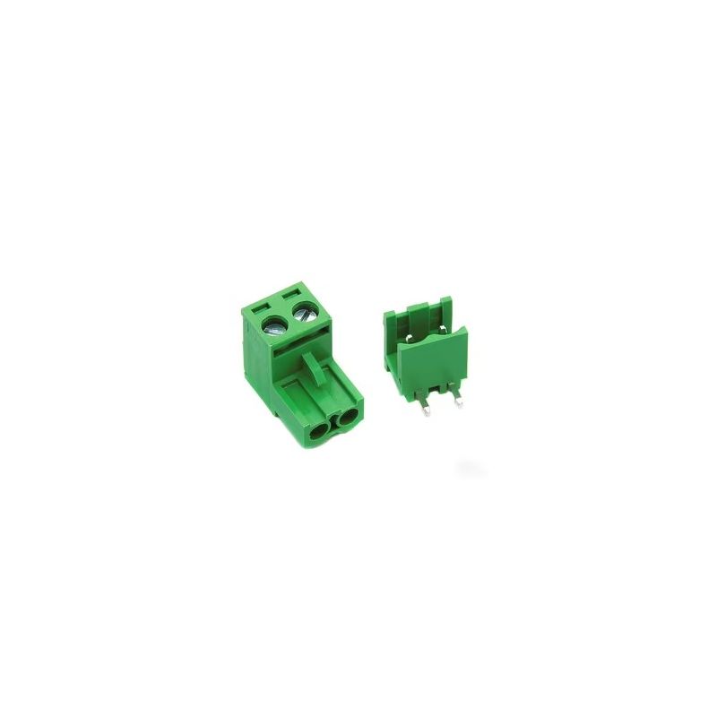 2EDGK 5.08mm 2-Pin Terminal Block Connector – Male/Female Right Angle, 300V 20A