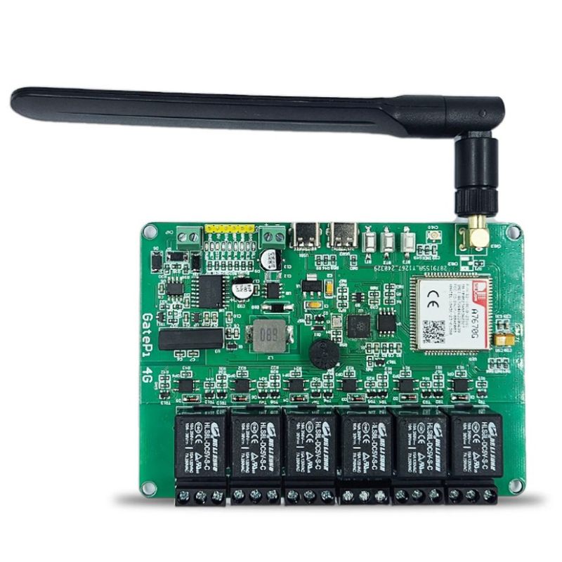 GatePi 6-Channel 4G Connectivity Board Powered by RP2040 – Cellular IoT Control Module for Remote Automation