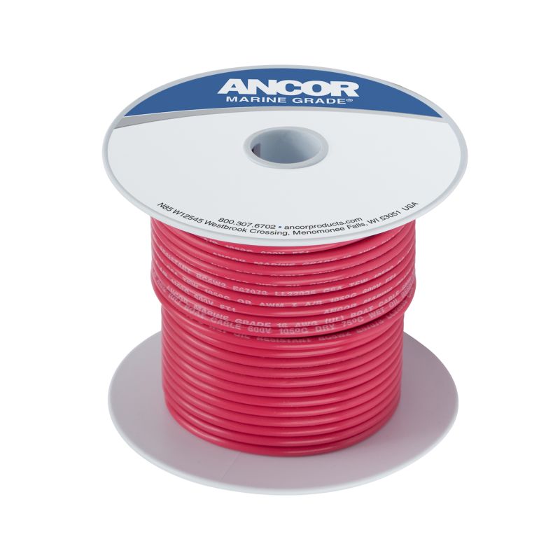 Ancor Marine Tinned Copper Wire 18 AWG (0.8mm²) RED