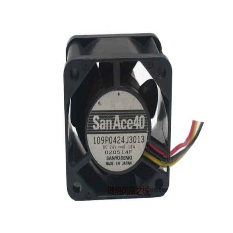 109P0424J3013, DC Cooling Fan, 40mm x 40mm, 24V 0.18A Ball Bearing with Tachometer