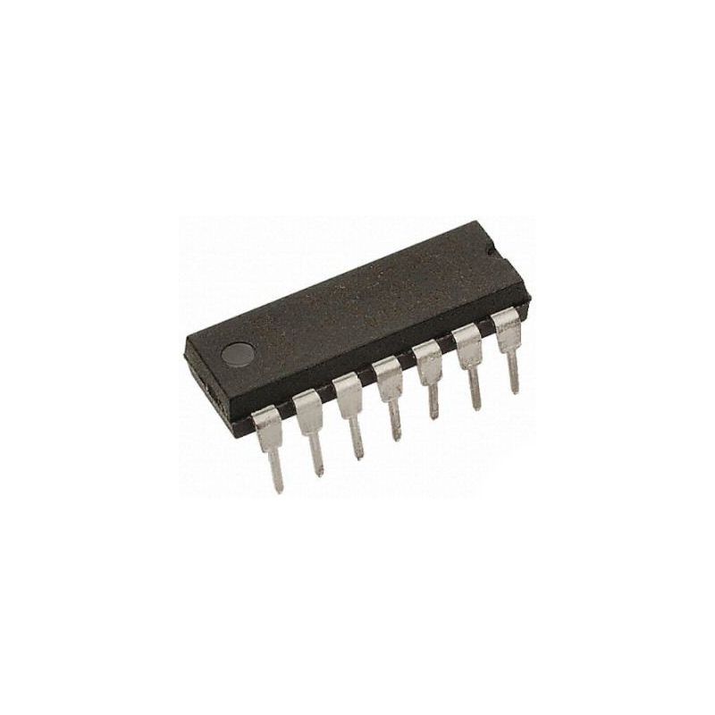 74LS49, BCD-to-7 Segment Decoder/Driver, DIP-14