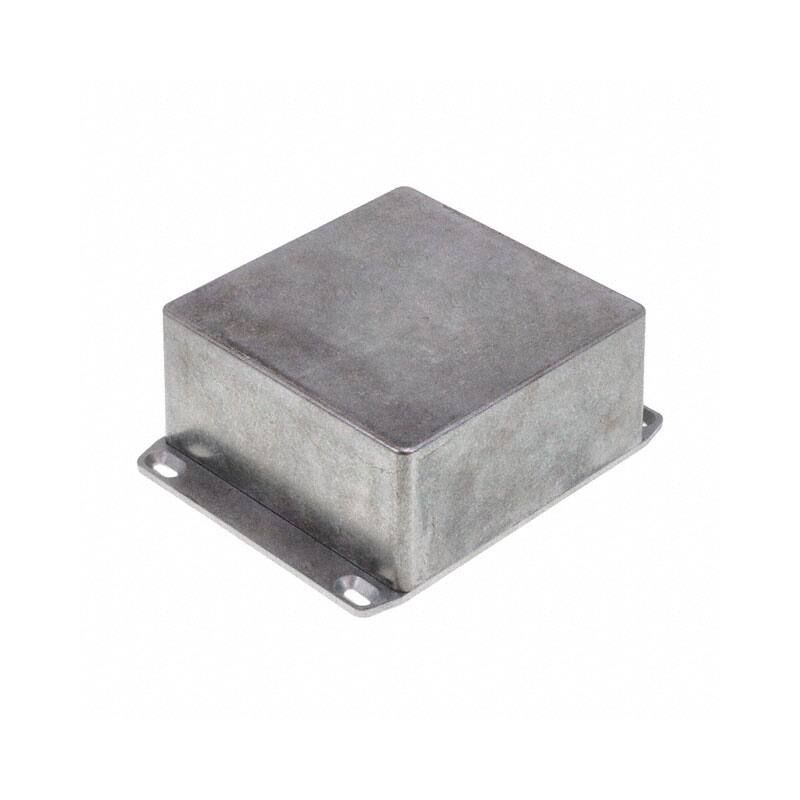 Hammond 1590WUFL Diecast Aluminum Enclosure with Flanged Lid, Unpainted, 120mm x 120mm x 59mm, IP65 Rated