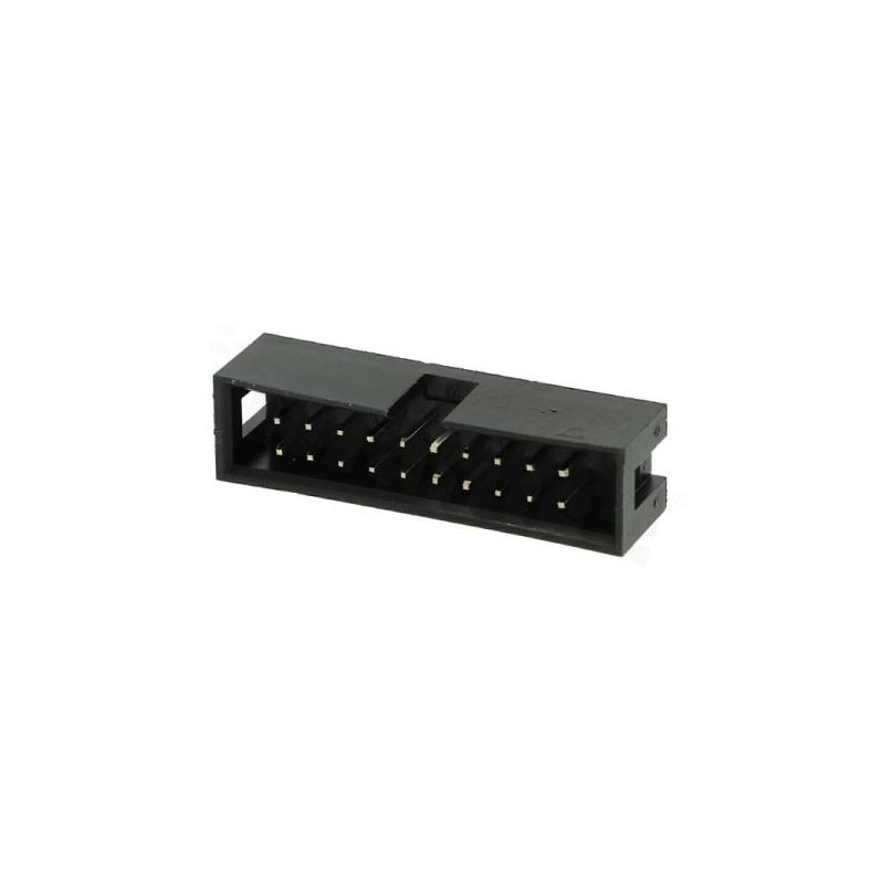 IDC Male Connector,2.54mm Pitch,Black,20P,Straight