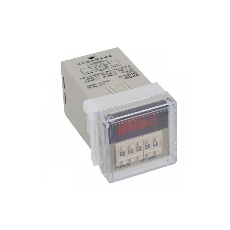 Generic DH48S-2Z DC220V LCD Display Timer Delay Relay 8 Pins DPDT 0.1S-99H F8