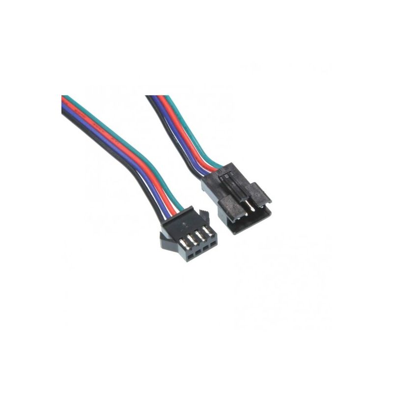 JST-SM,Connector with Wire, 4-Pin,300mm,22AWG,M/F