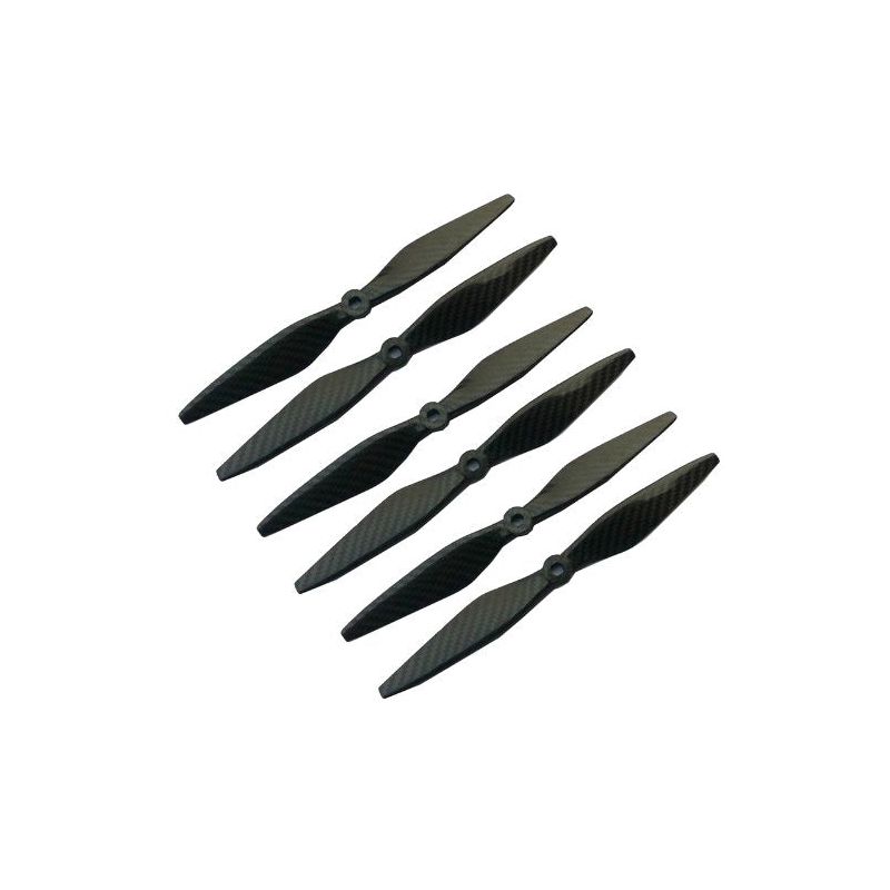 1038 Carbon Fiber Propeller Set (6 Pcs) – Compatible with DJI Flamewheel F550/F450, Balanced, Low Jello