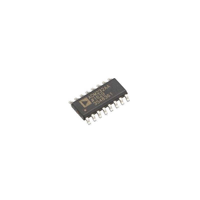 ADM232AA , SOIC-16 CMOS RS-232 Driver/Receiver, 200 kbps Data Rate, +5V Supply