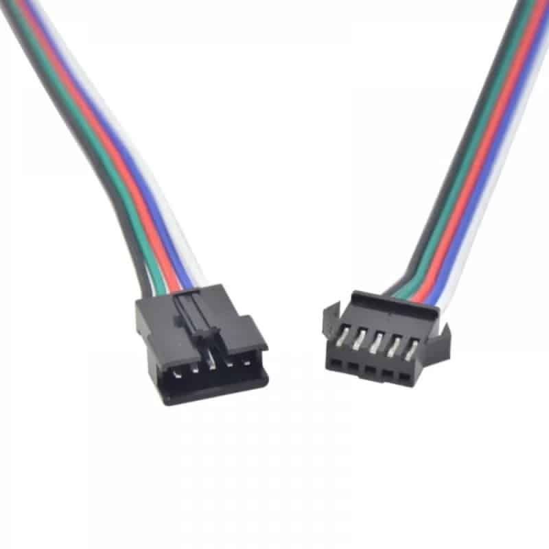 JST-SM,Connector with Wire, M/F,300mm,22AWG,5-Pin