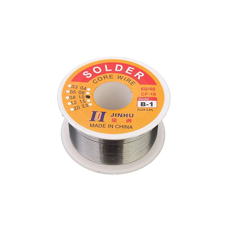 Soldering Lead Real 1mm 100 gram ROSIN CORE 60/40 (Brand JINHU - B1 )