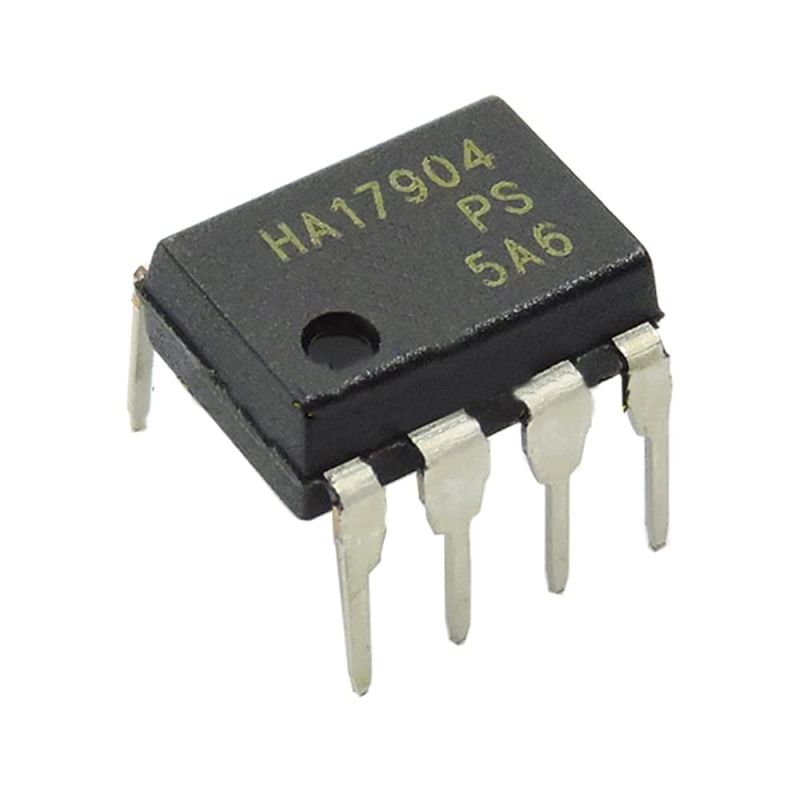 HA17904PSJ, Dual Operational Amplifier, Low Noise, DIP-8 Package