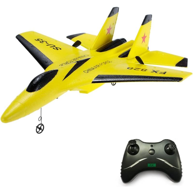 FX-820 2.4G Remote Control Drone RC Fixed Wing Airplane SU-35 Glider Micro Indoor Aircraft UAV RTF