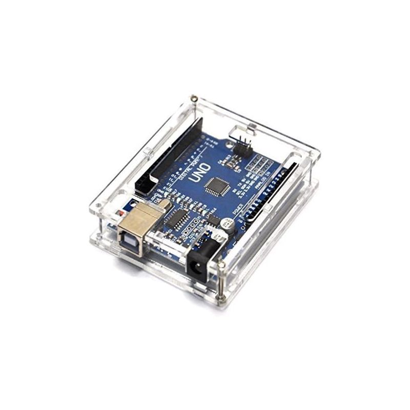 Acrylic Case for Arduino UNO with Screw – Durable Protection with Easy Assembly
