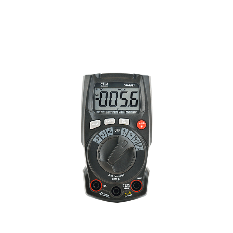 DT-662, Digital Multimeter, 6000 Counts, Auto-Ranging, True RMS
