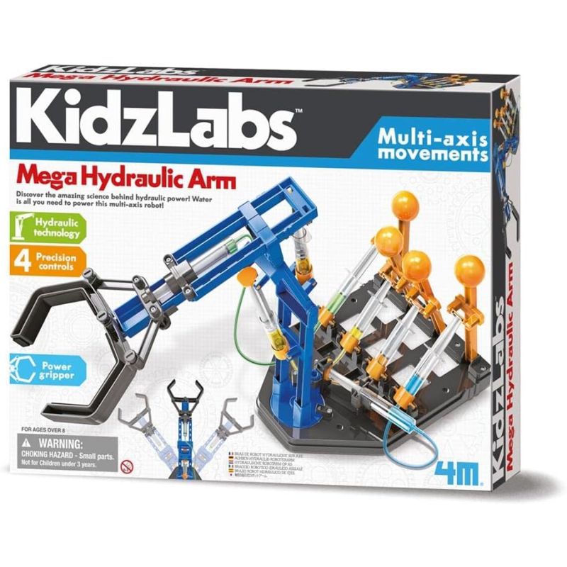 403427,Mega Hydraulic Arm,Build-Your-Own Hydraulic Robot Arm STEM Educational Kit