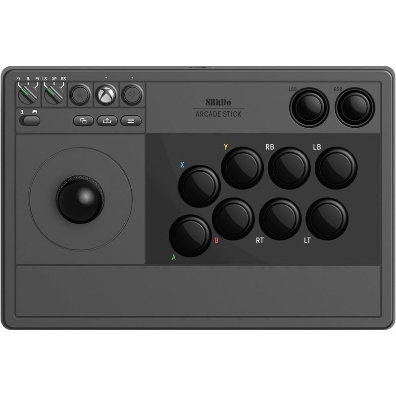 81JA02D,Arcade Stick for Xbox - Black, Wired USB Arcade Controller, Customizable Buttons