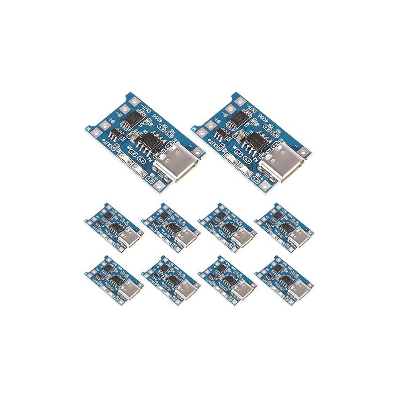 10pcs TP4056 type-C 18650 Lithium Battery Charger Module