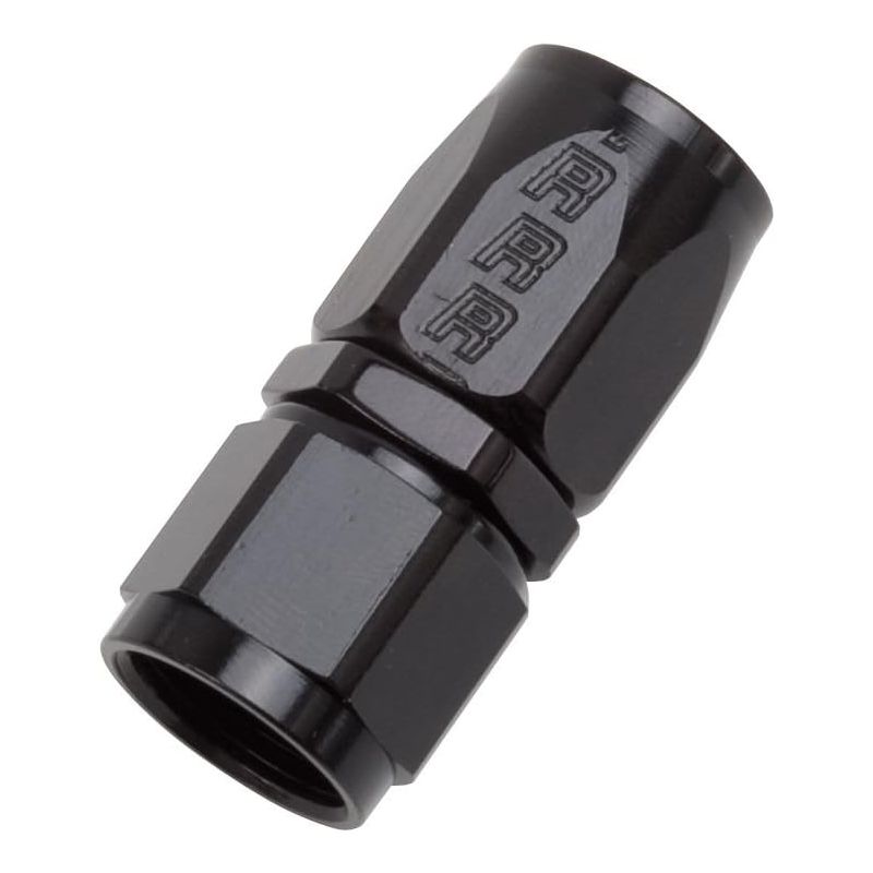 610035 Russlle Performance - 8AN Black Straight Full Flow Hose End