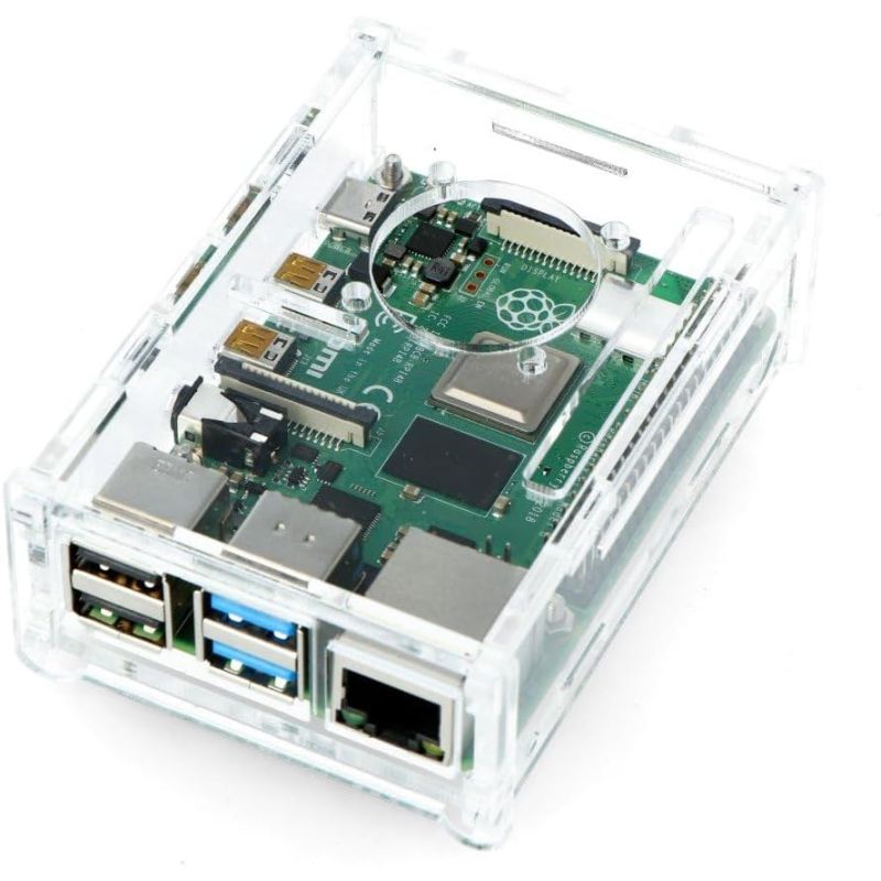 4B14 Acrylic Case – Transparent Enclosure for Raspberry Pi 4