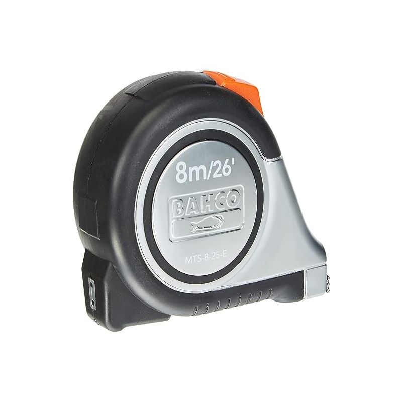 Tape measure 8m Bahco MTS825E Auto Tape 8m/26ftReversible Magnetic Tip
