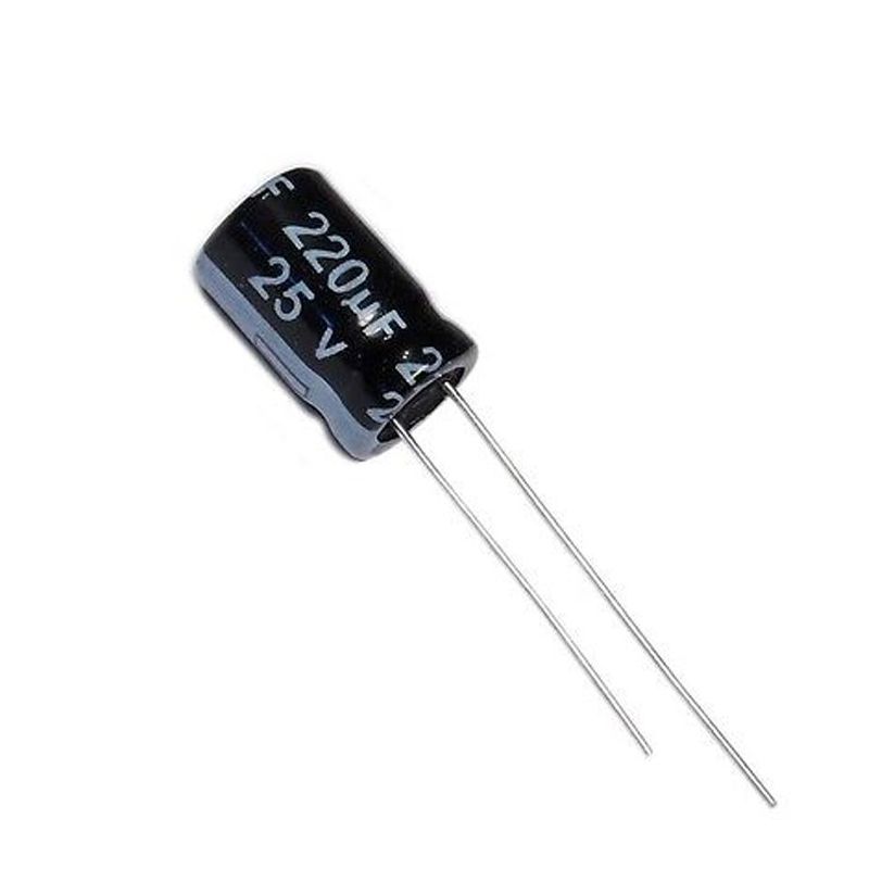 Electrolytic Capacitor,Radial Lead,220uF,25V