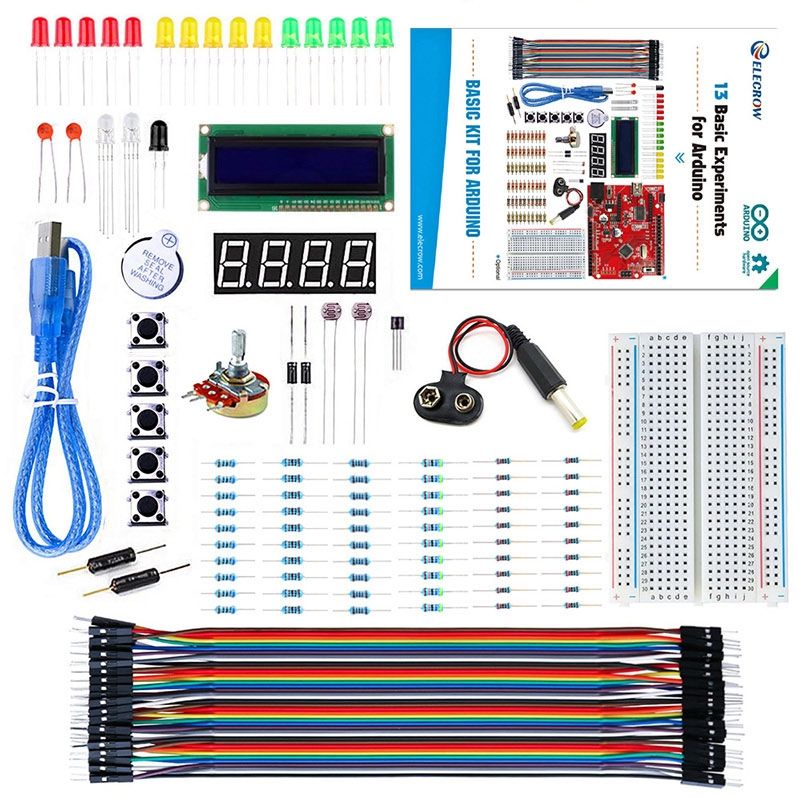 Beginner Basic Kit for Arduino – Complete Starter Kit with Guide Book