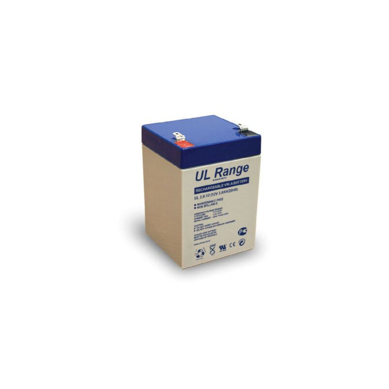 UL2.8-12 - Ultracell, 2.6Ah, 12V, Lead-Acid Battery
