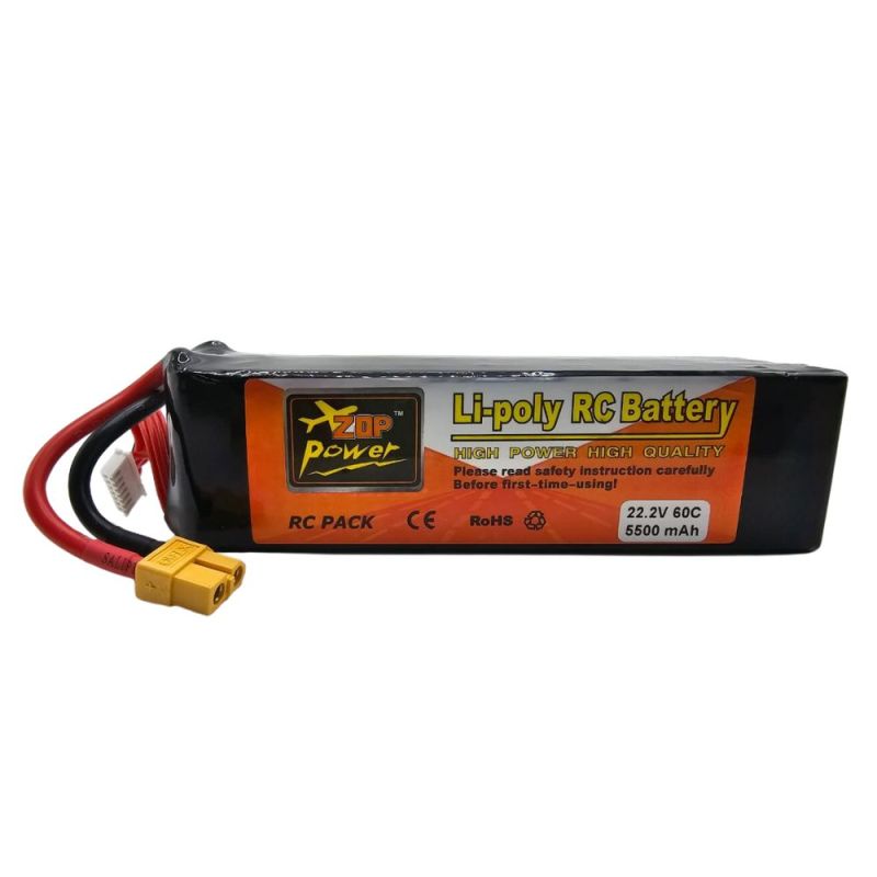 6s Li-Po Battery  60C, 5500mAh, 22.2V