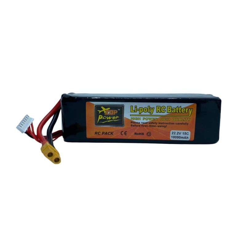 6s Li-Po Battery 15C, 10000mAh, 22.2V