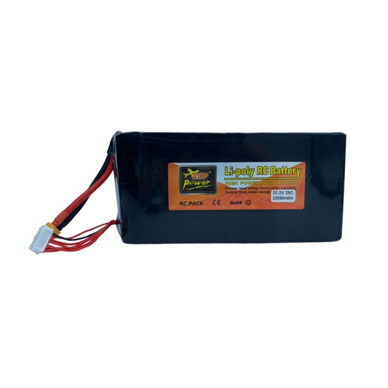 6S Li-Po Battery 25C, 22000mAh, 22.2V