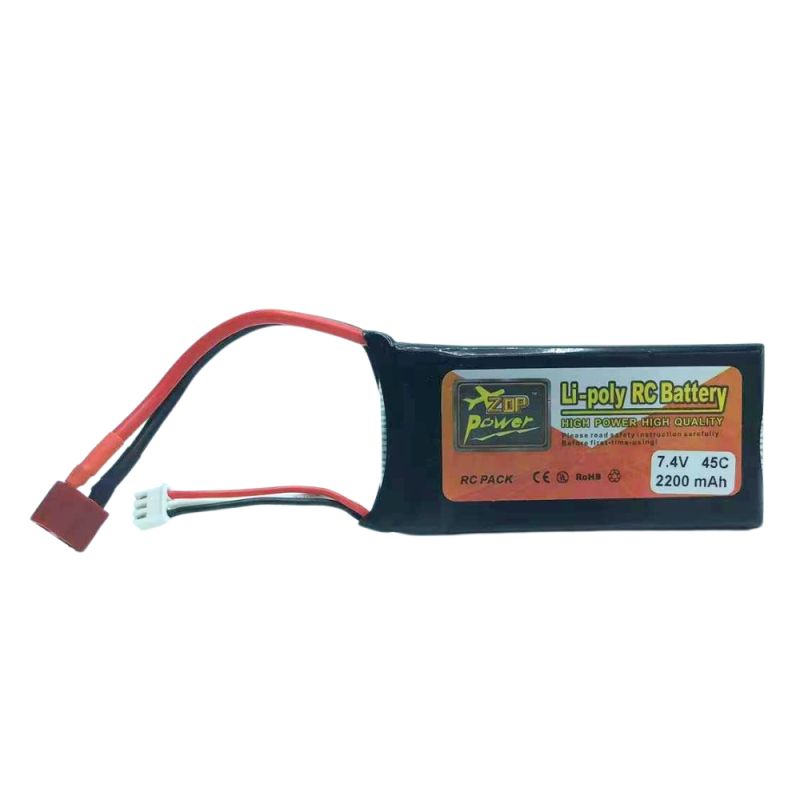 ZOP Power 2S LiPo Battery 7.4V 2200mAh 45C – High Discharge RC Pack