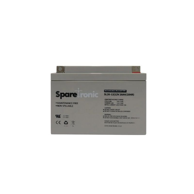SL26-12 - Sparetronics, 26Ah, 12V, Lead-Acid Battery