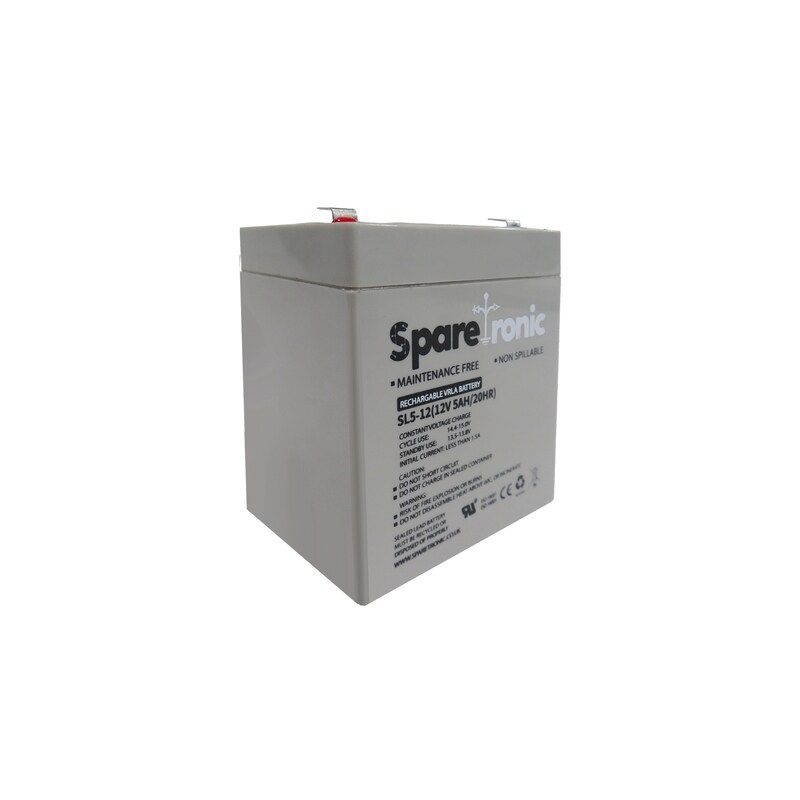 SL5-12 - Sparetronics, 5Ah, 12V, Lead-Acid Battery