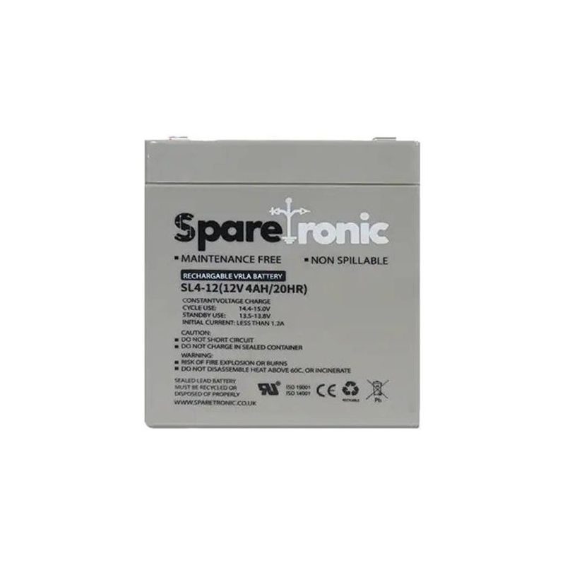 SL4-12 - Sparetronics, 4Ah, 12V, Lead-Acid Battery