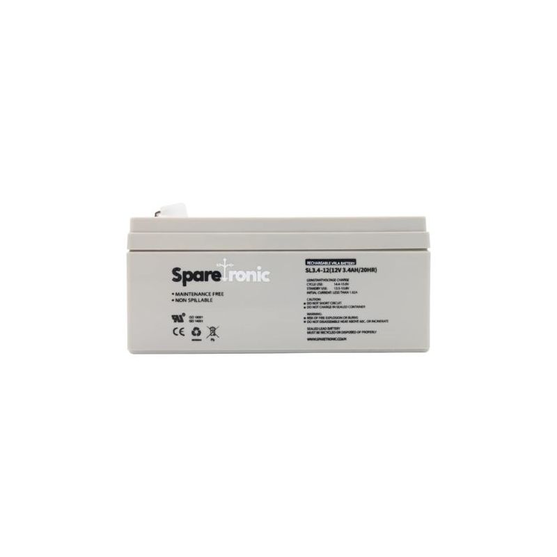 SL3.4-12 - Sparetronics, 3.4Ah, 12V, Lead-Acid Battery