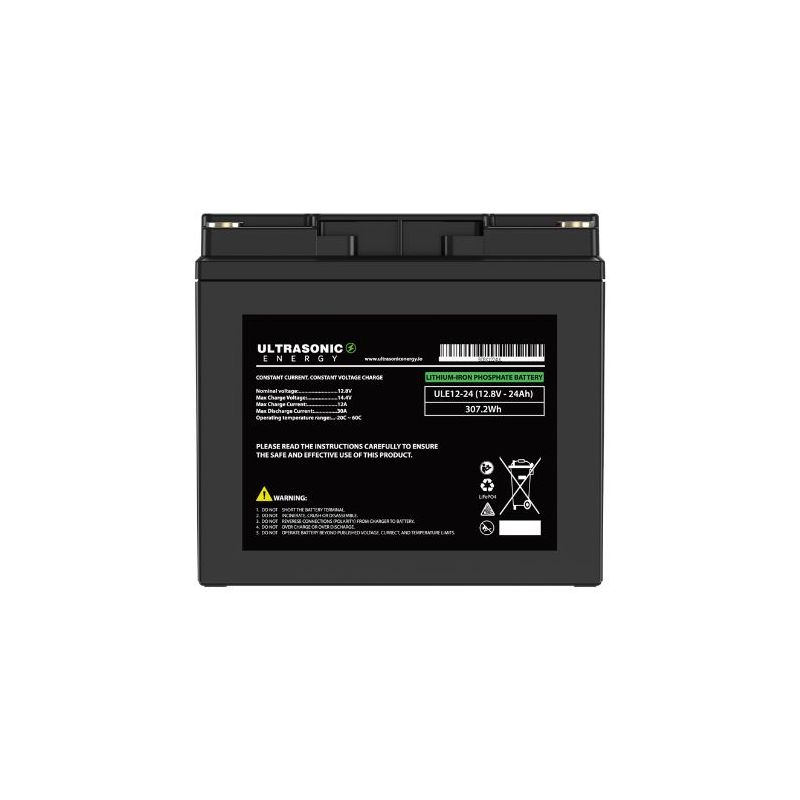 ULE12-24 LiFePO4 Battery VOLTAGE: 12.8V CAPACITY: 24AH