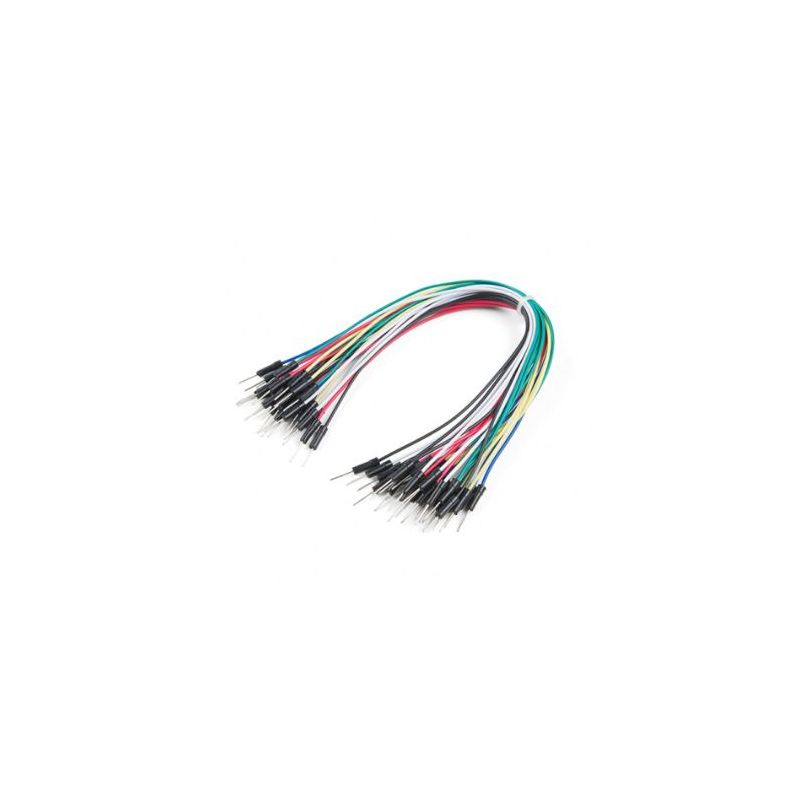 Jumper Wires Standard 7" M/M - 30 AWG (30 Pack)