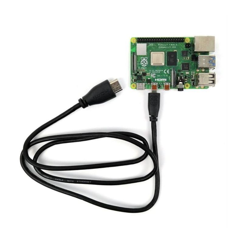 Micro-HDMI to Standard HDMI (A/M), 1m cable Black