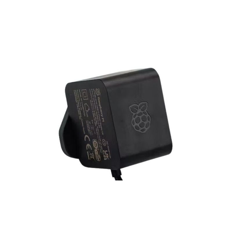 SC1158, Raspberry Pi 27W USB-C Power Supply Black, UK (Type G)