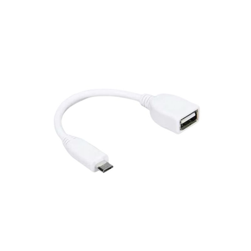 USB-A to Micro-USB Cable, 8cm, White