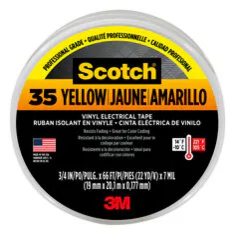 INSULATION TAPE YELLOW 3M