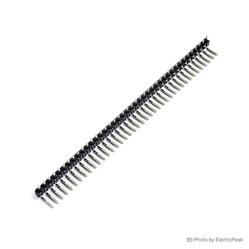 Header Connector,Right Angled,2.54mm,40-Pin,M