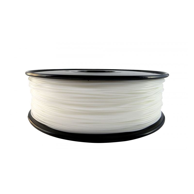 3D Printer Filament, 1.75mm, 1kg, White, PETG