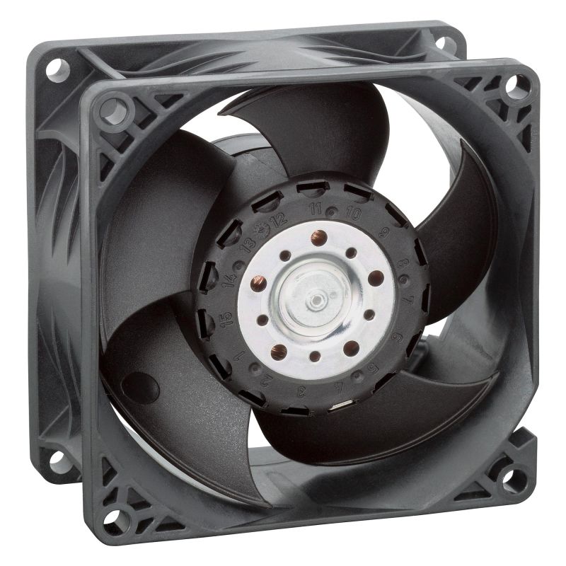 8214JN DC Axial Fan 24 V Square 80 mm 38 mm Ball Bearing 78 CFM