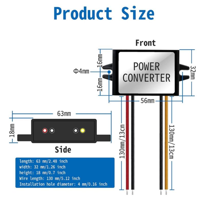 FZS241205,DC-DC  Step-Down Voltage Regulator Converter,24V,60W,15-40V to 12V,5A