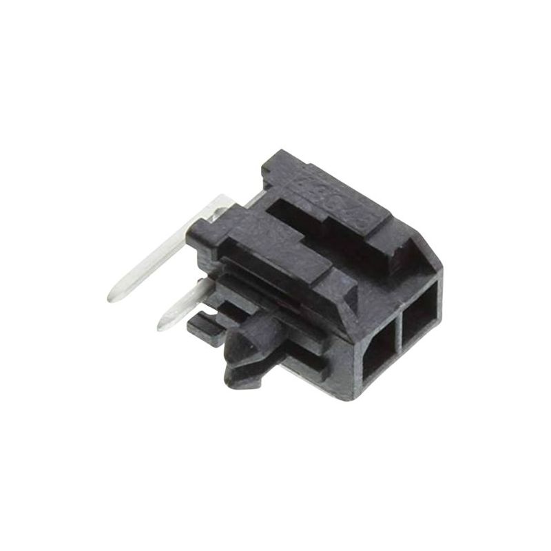 43045-0201 Molex, Micro-Fit 3.0, 43045, 2 Way, 2 Row, Right Angle PCB Header