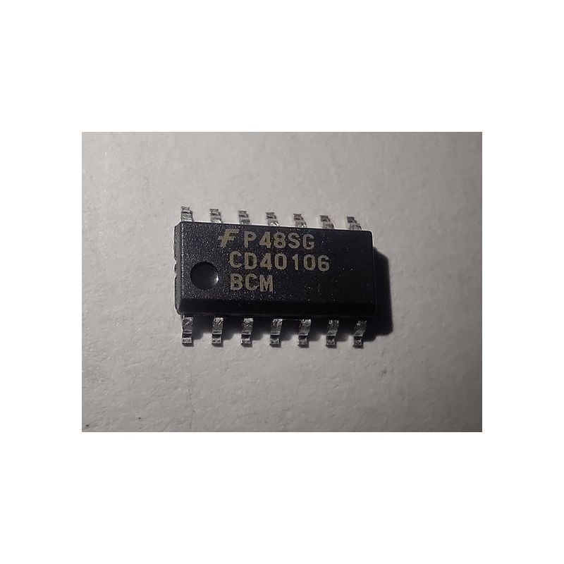 CD40106BCM - Hex Schmitt Trigger, CMOS Logic, 14-SOIC Package
