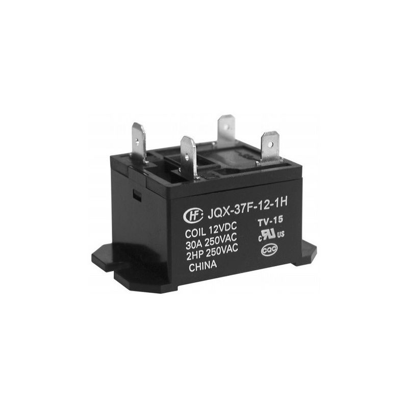 JQX-37F-12-1H 12VDC, Miniature High Power Relay, SPST-NO, 30A Switching Capacity