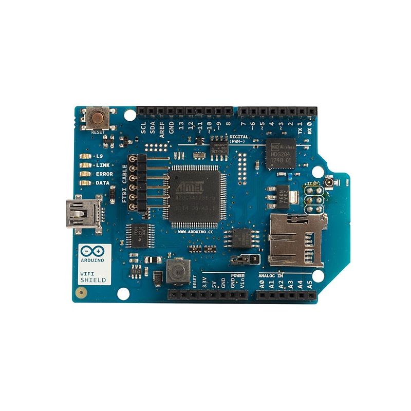 A000089 ,Arduino WiFi Shield with Antenna Connector - 802.11 b/g Connectivity